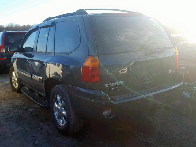 1GKDT13S352226593 - 2005 GMC ENVOY BLACK photo 3