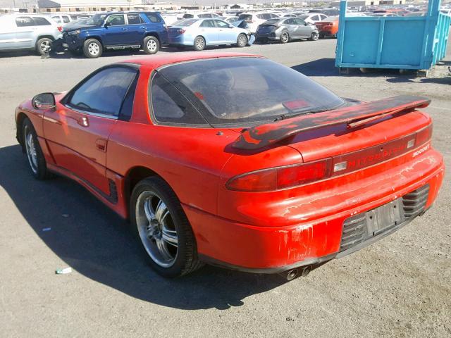 JA3XD54B9NY017477 - 1992 MITSUBISHI 3000 GT RED photo 3