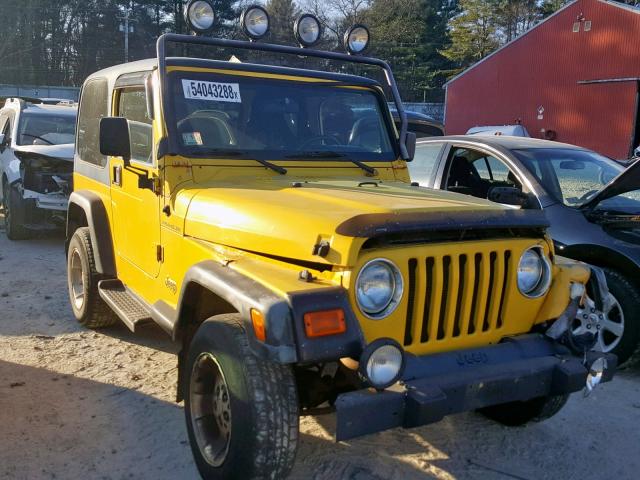 1J4FA49S2YP733358 - 2000 JEEP WRANGLER / YELLOW photo 1