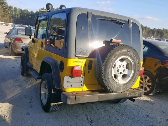 1J4FA49S2YP733358 - 2000 JEEP WRANGLER / YELLOW photo 3