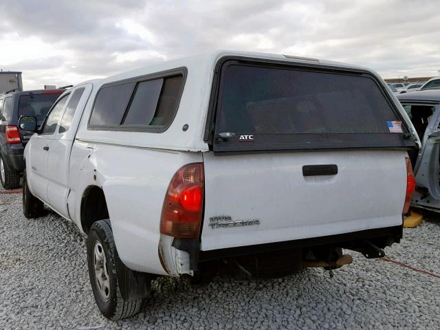 5TETX22N67Z438609 - 2007 TOYOTA TACOMA ACC WHITE photo 3