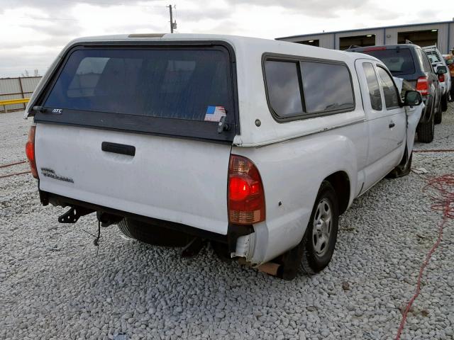 5TETX22N67Z438609 - 2007 TOYOTA TACOMA ACC WHITE photo 4