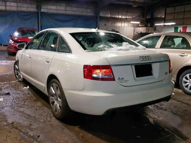 WAUDH74F16N167171 - 2006 AUDI A6 3.2 QUA WHITE photo 3