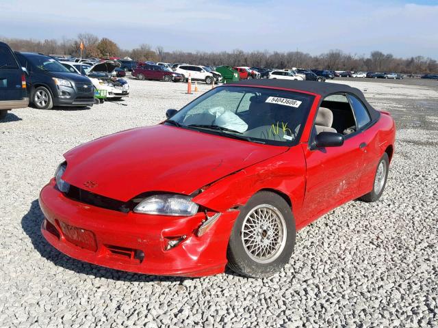 4G1JF32T5XB904427 - 1999 CHEVROLET CAVALIER Z RED photo 2