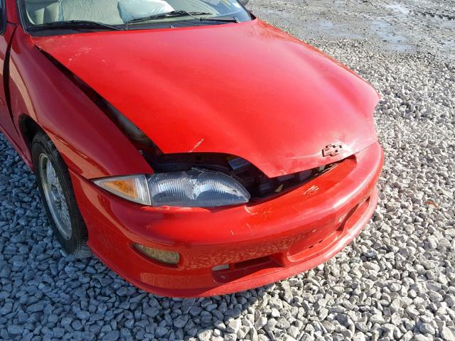 4G1JF32T5XB904427 - 1999 CHEVROLET CAVALIER Z RED photo 9