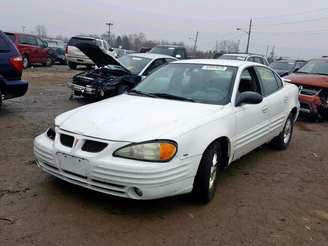 1G2NF52E72M637445 - 2002 PONTIAC GRAND AM S WHITE photo 2