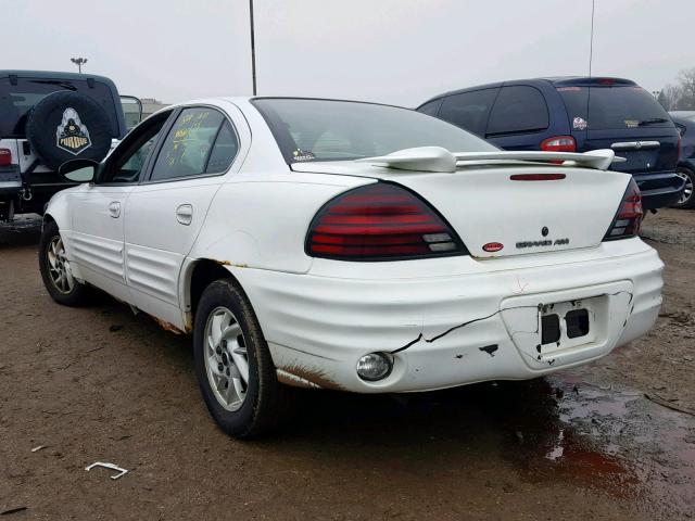 1G2NF52E72M637445 - 2002 PONTIAC GRAND AM S WHITE photo 3