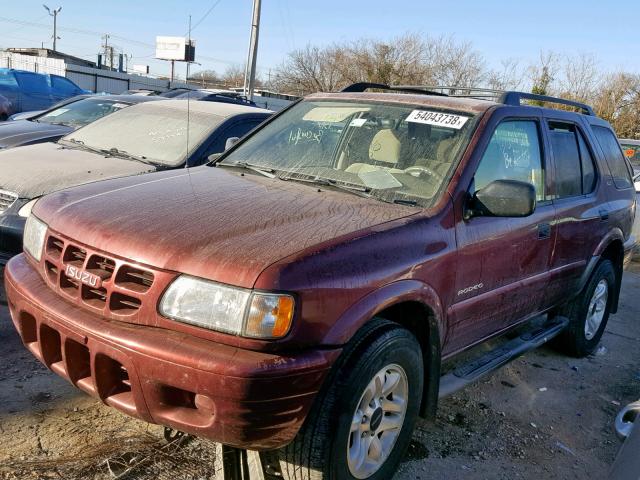 4S2CK58W624308559 - 2002 ISUZU RODEO S BURGUNDY photo 2