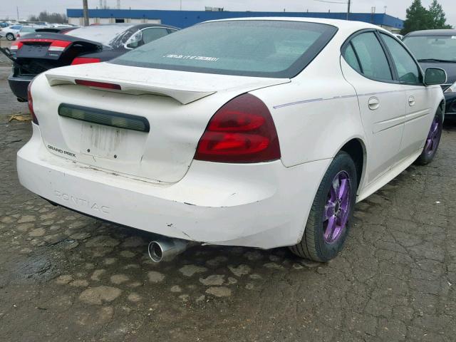 2G2WP522551284842 - 2005 PONTIAC GRAND PRIX WHITE photo 4