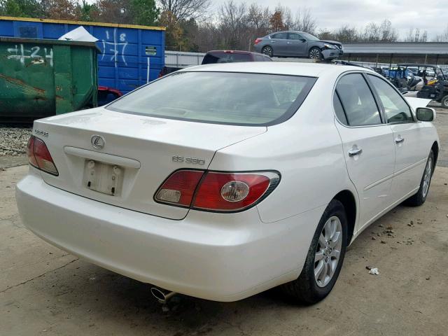 JTHBA30G540021497 - 2004 LEXUS ES 330 WHITE photo 4