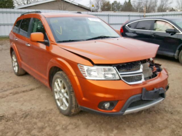 3D4PH6FG7BT570343 - 2011 DODGE JOURNEY R/ ORANGE photo 1