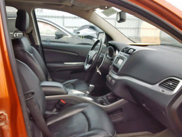 3D4PH6FG7BT570343 - 2011 DODGE JOURNEY R/ ORANGE photo 5