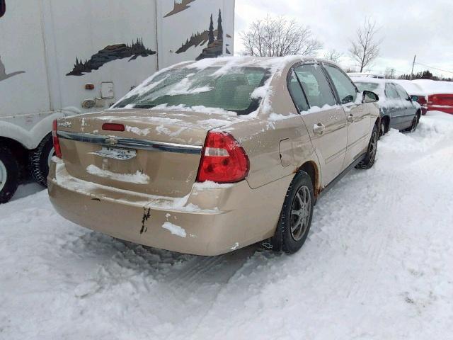 1G1ZT52885F303331 - 2005 CHEVROLET MALIBU LS 金色 照片 4