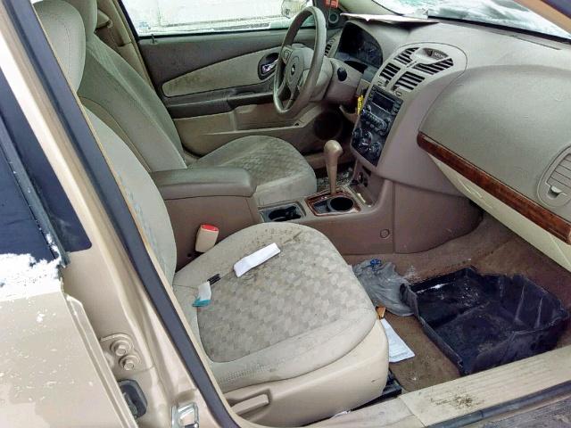 1G1ZT52885F303331 - 2005 CHEVROLET MALIBU LS 金色 照片 5