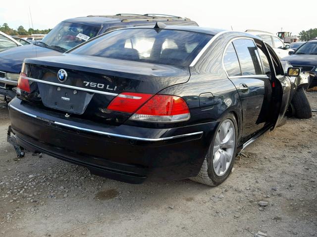 WBAHN83557DT66353 - 2007 BMW 750 BLACK photo 4