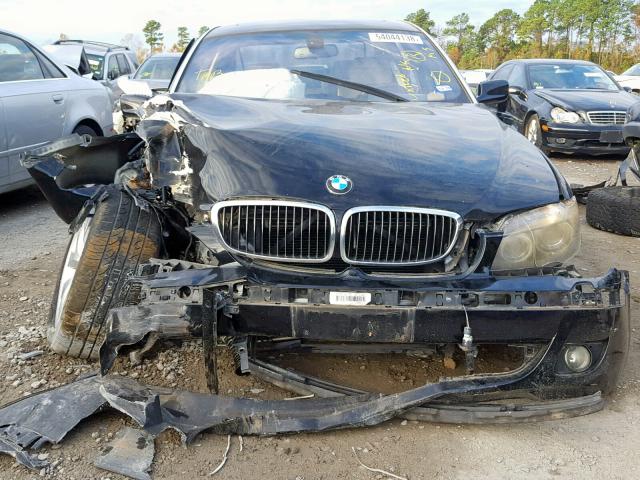 WBAHN83557DT66353 - 2007 BMW 750 BLACK photo 9