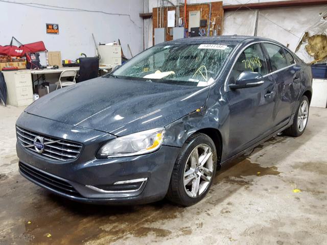 YV126MFB7F1308075 - 2015 VOLVO S60 PREMIE GRAY photo 2