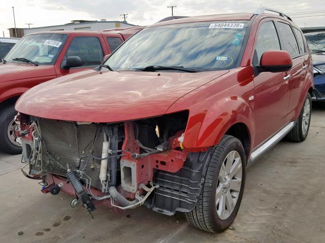 JA4LS31W59Z015818 - 2009 MITSUBISHI OUTLANDER BURGUNDY photo 2