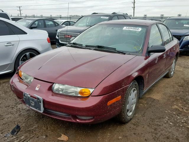 1G8ZH52872Z284056 - 2002 SATURN SL1 MAROON photo 2