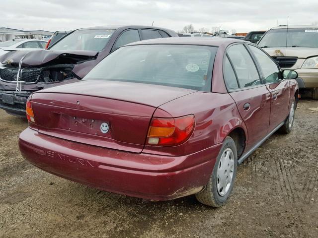 1G8ZH52872Z284056 - 2002 SATURN SL1 MAROON photo 4