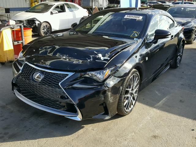 JTHHA5BC2G5001053 - 2016 LEXUS RC 200T BLACK photo 2