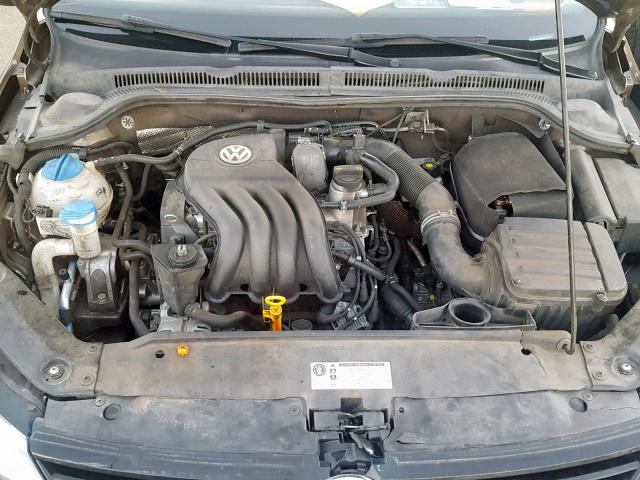 3VW2K7AJ7BM374668 - 2011 VOLKSWAGEN JETTA BASE 棕色 照片 7