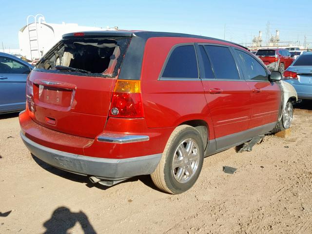 2C4GM68475R654438 - 2005 CHRYSLER PACIFICA T RED photo 4