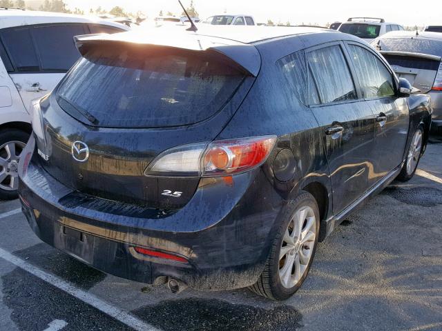 JM1BL1H65A1133458 - 2010 MAZDA 3 S BLACK photo 4