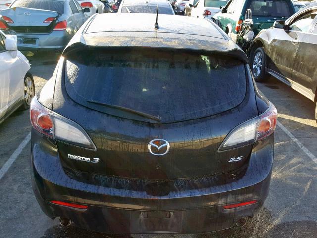 JM1BL1H65A1133458 - 2010 MAZDA 3 S BLACK photo 9