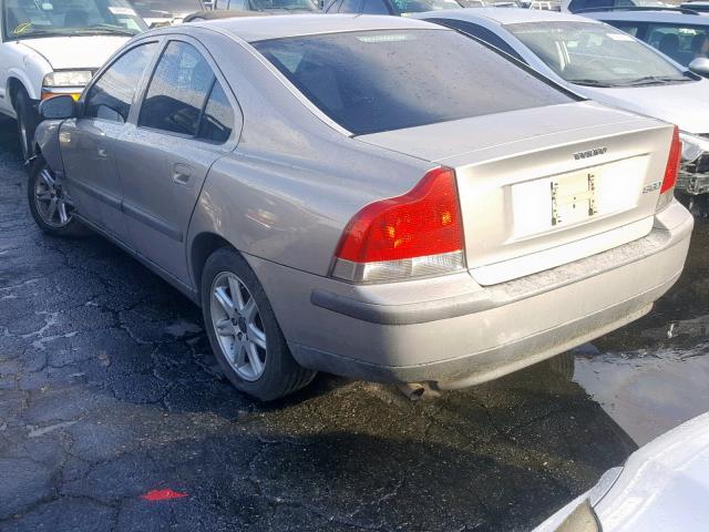 YV1RS61R122178275 - 2002 VOLVO S60 GRAY photo 3