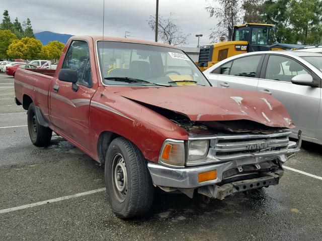 JT4RN81P7M5094406 - 1991 TOYOTA PICKUP 1/2 BURGUNDY photo 1