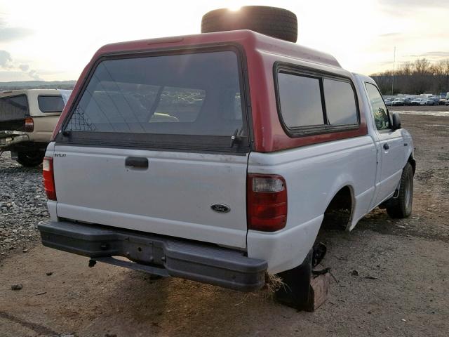 1FTYR10D82TA24792 - 2002 FORD RANGER WHITE photo 4