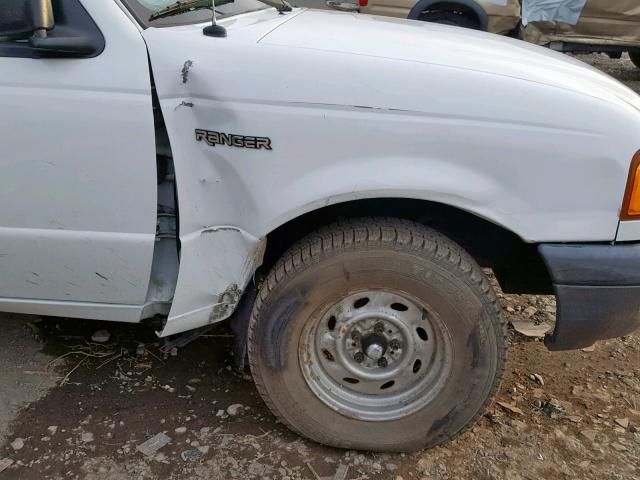 1FTYR10D82TA24792 - 2002 FORD RANGER WHITE photo 9