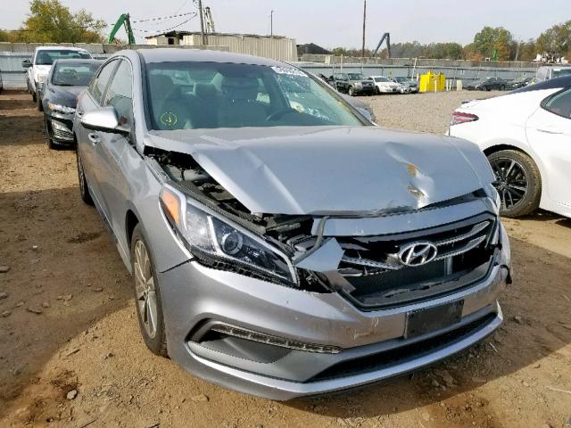 5NPE34AF4FH058924 - 2015 HYUNDAI SONATA SPO GRAY photo 1