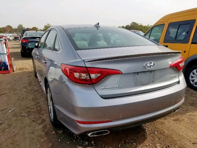 5NPE34AF4FH058924 - 2015 HYUNDAI SONATA SPO GRAY photo 3