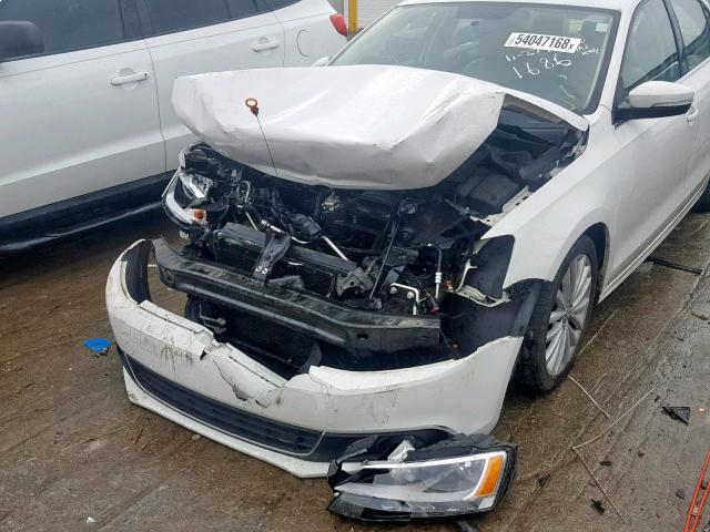 3VWLX7AJ6BM331686 - 2011 VOLKSWAGEN JETTA SEL WHITE photo 9