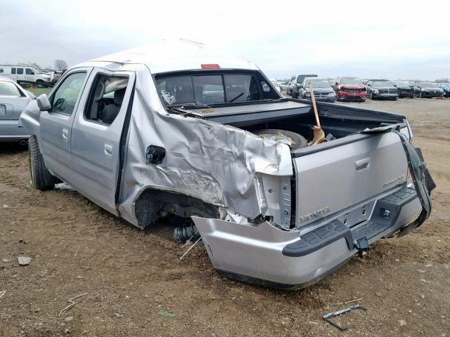 5FPYK1F41AB013363 - 2010 HONDA RIDGELINE SILVER photo 3