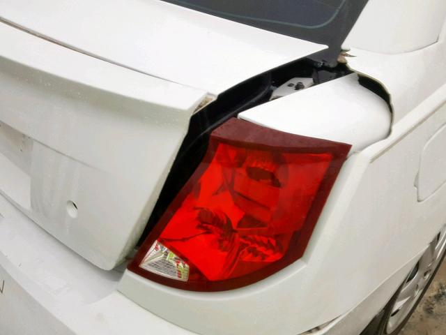 1G8AJ55F77Z210011 - 2007 SATURN ION LEVEL WHITE photo 9