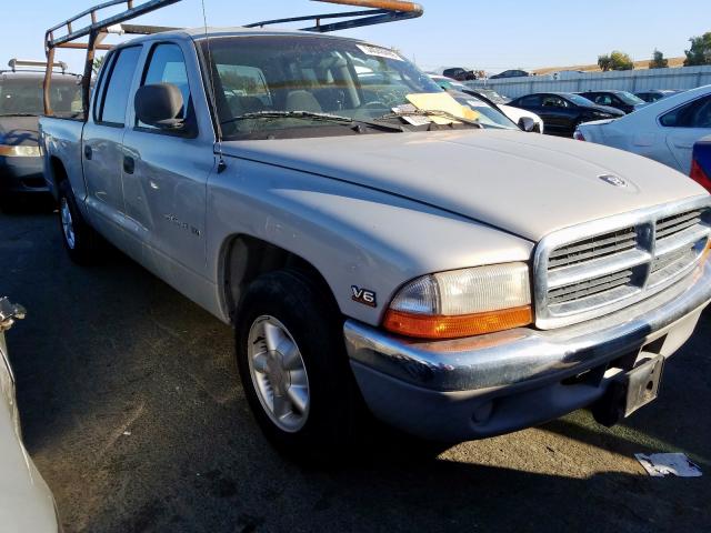 1B7GL2AX6YS648410 - 2000 DODGE DAKOTA QUA GRAY photo 1