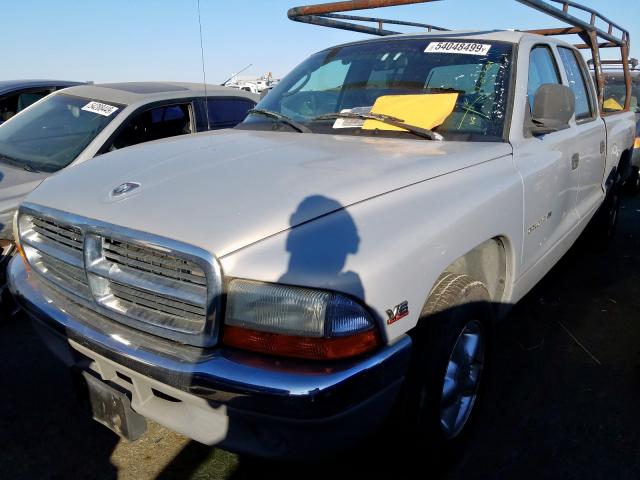 1B7GL2AX6YS648410 - 2000 DODGE DAKOTA QUA GRAY photo 2