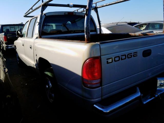 1B7GL2AX6YS648410 - 2000 DODGE DAKOTA QUA GRAY photo 3