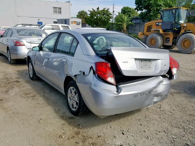 1G8AJ52F03Z112386 - 2003 SATURN ION LEVEL SILVER photo 3