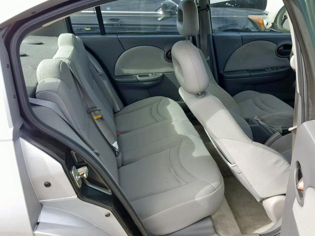 1G8AJ52F03Z112386 - 2003 SATURN ION LEVEL SILVER photo 6