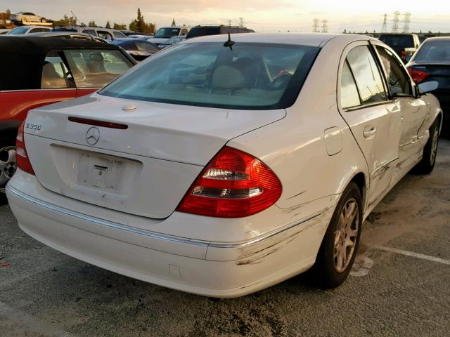 WDBUF56J86A814041 - 2006 MERCEDES-BENZ E 350 WHITE photo 4