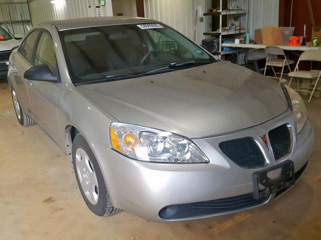 1G2ZF58B174205830 - 2007 PONTIAC G6 VALUE L SILVER photo 1