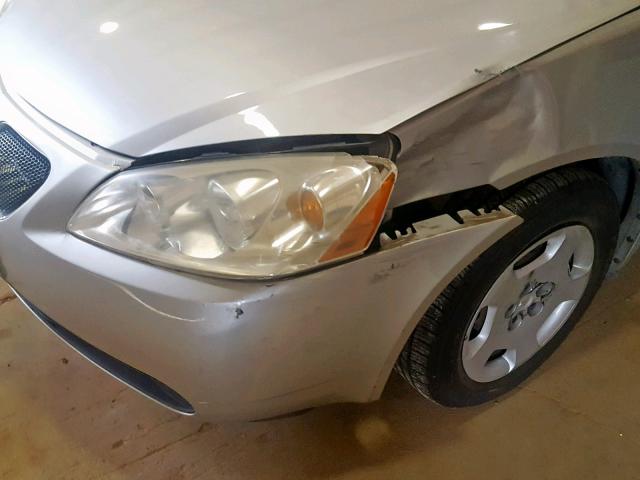 1G2ZF58B174205830 - 2007 PONTIAC G6 VALUE L SILVER photo 9