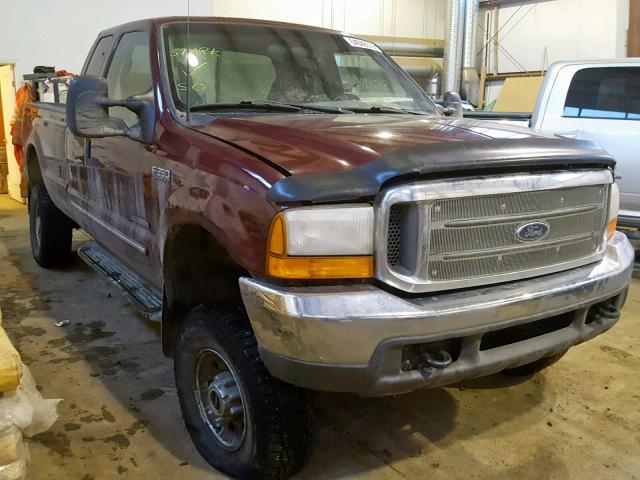 1FTSX31F7YED28829 - 2000 FORD F350 SRW S RED photo 1