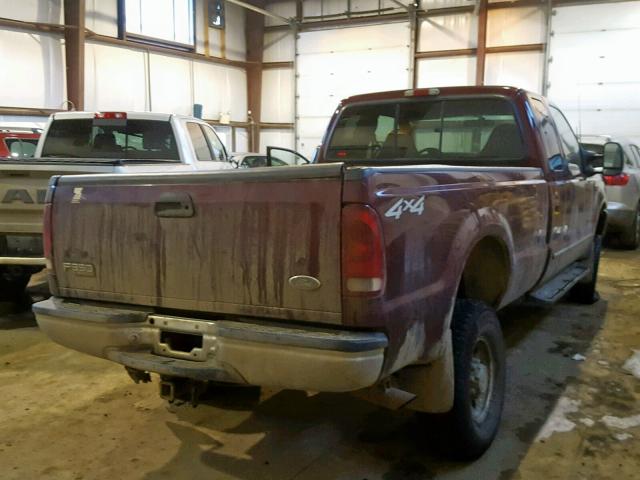 1FTSX31F7YED28829 - 2000 FORD F350 SRW S RED photo 4