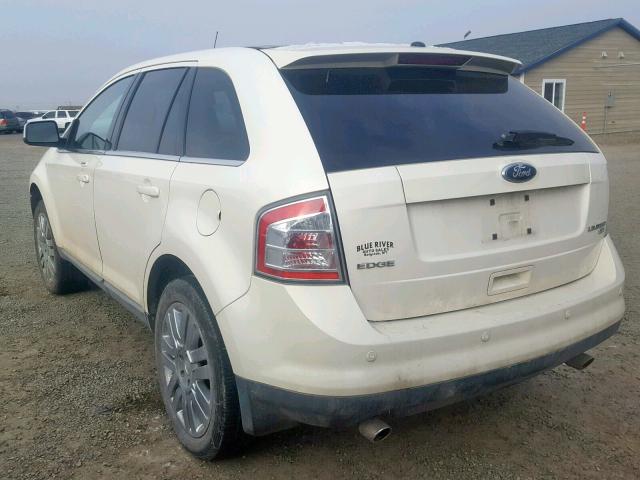 2FMDK49C68BA17147 - 2008 FORD EDGE LIMIT WHITE photo 3