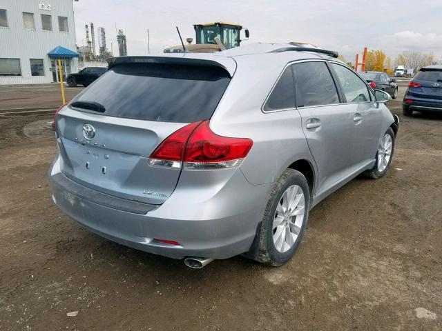 4T3BA3BB0GU077950 - 2016 TOYOTA VENZA XLE GRAY photo 4